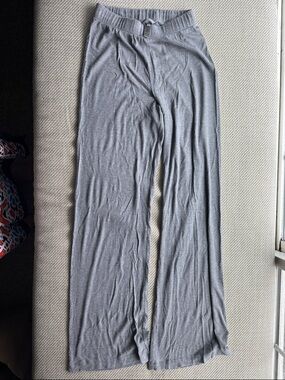 SKIMS Gray Ribbed Lounge Pant - XS